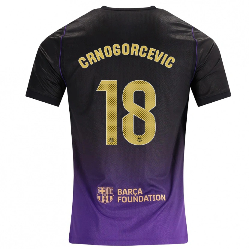Danxen Homme Maillot Ana-Maria Crnogorcevic #18 Violet Jaune Noir Tenues Extérieur 2026/27 T-Shirt