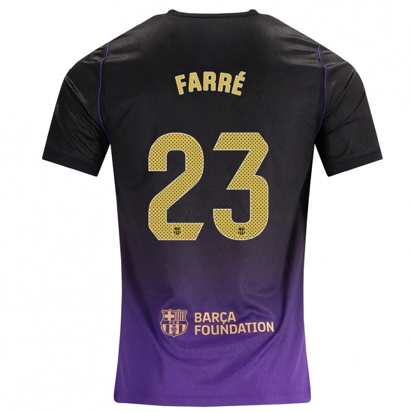 Danxen Homme Maillot Landry Farré #23 Violet Jaune Noir Tenues Extérieur 2026/27 T-Shirt