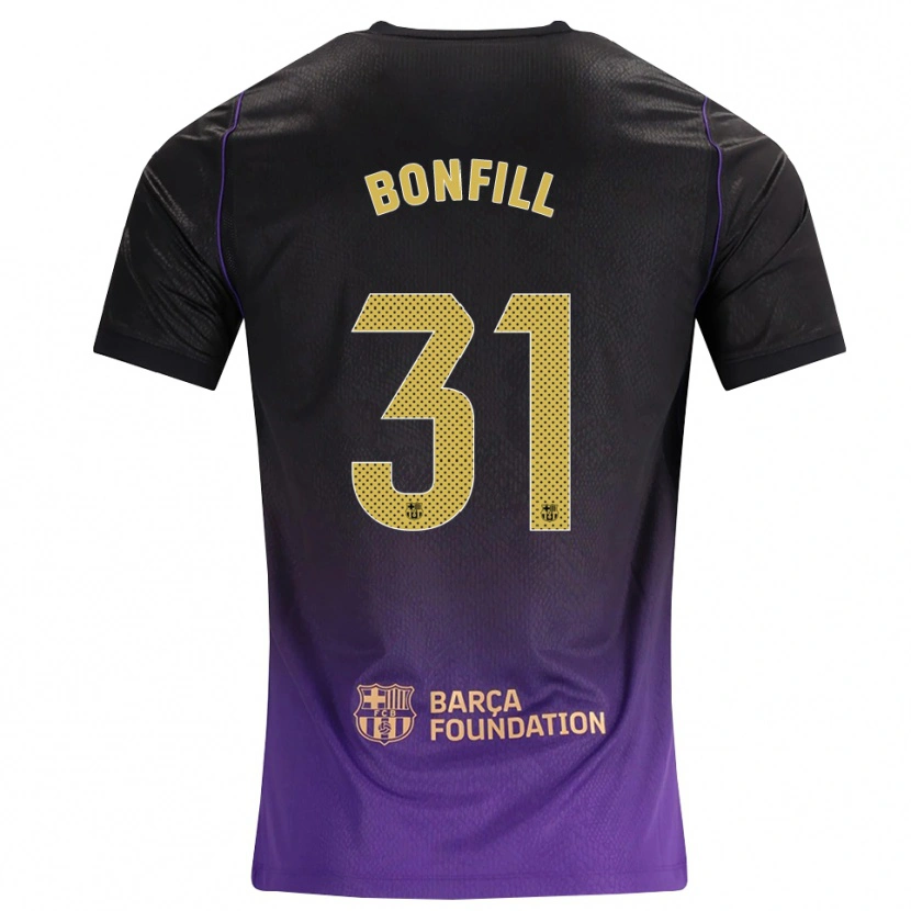 Danxen Homme Maillot Max Bonfill #31 Violet Jaune Noir Tenues Extérieur 2026/27 T-Shirt