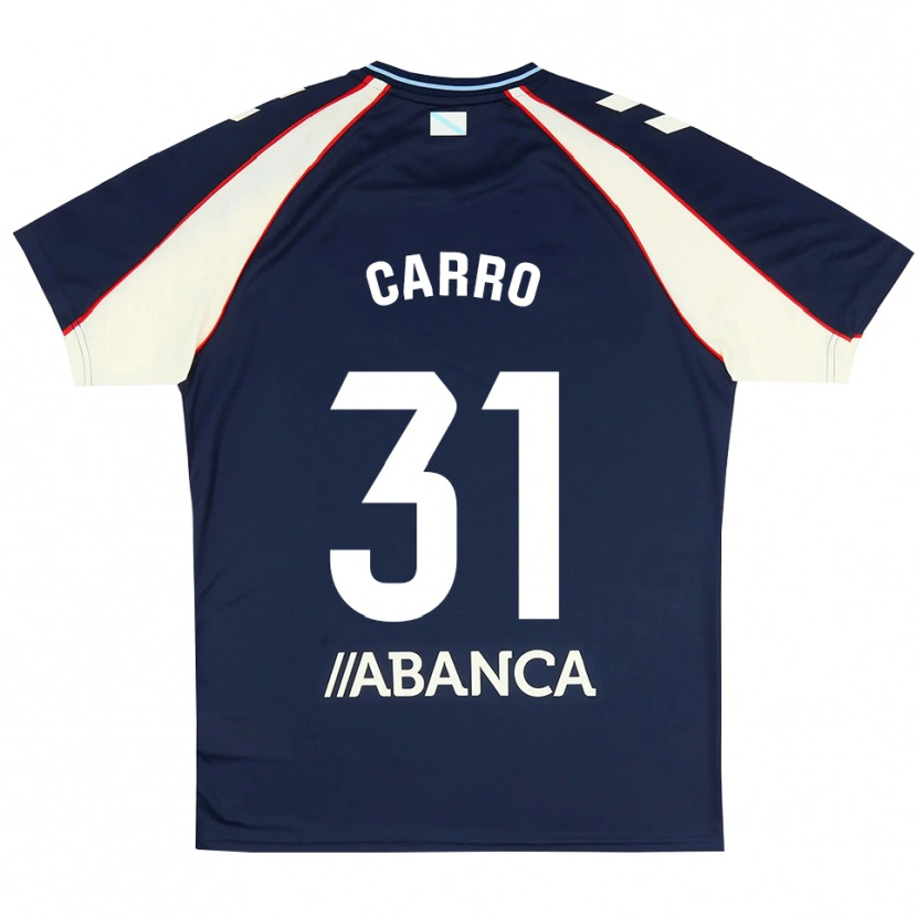 Danxen Homme Maillot Cristian Carro #31 Bleu Royal Rouge Blanc Tenues Extérieur 2026/27 T-Shirt