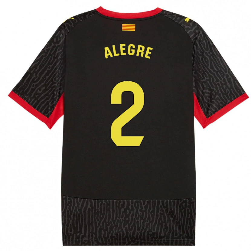 Danxen Homme Maillot Marc Alegre #2 Noir Jaune Rouge Tenues Extérieur 2026/27 T-Shirt