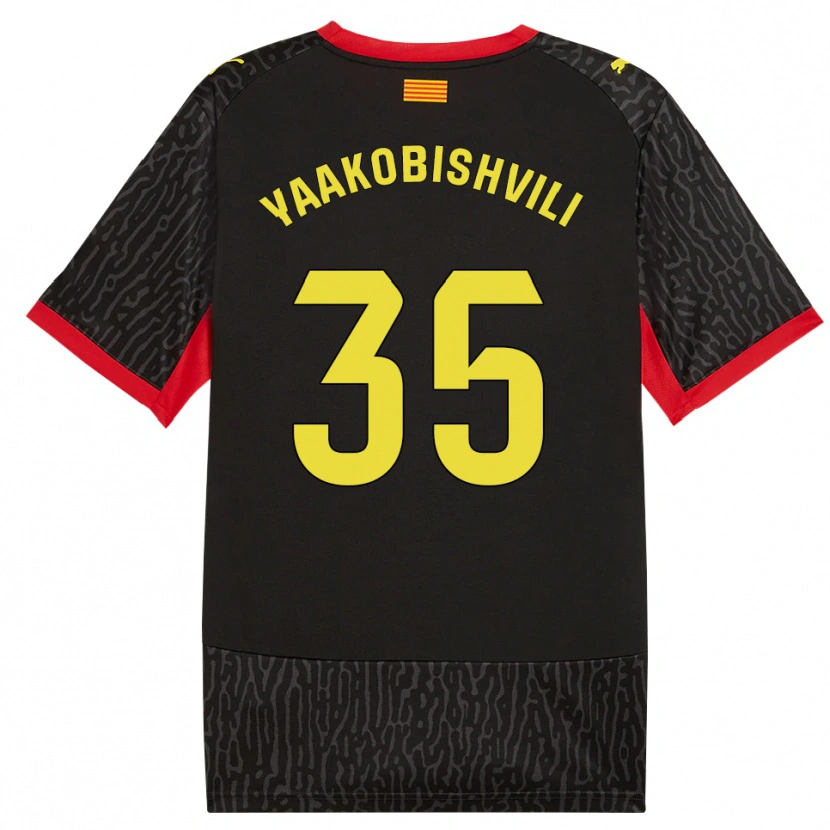 Danxen Homme Maillot Antal Yaakobishvili #35 Noir Jaune Rouge Tenues Extérieur 2026/27 T-Shirt