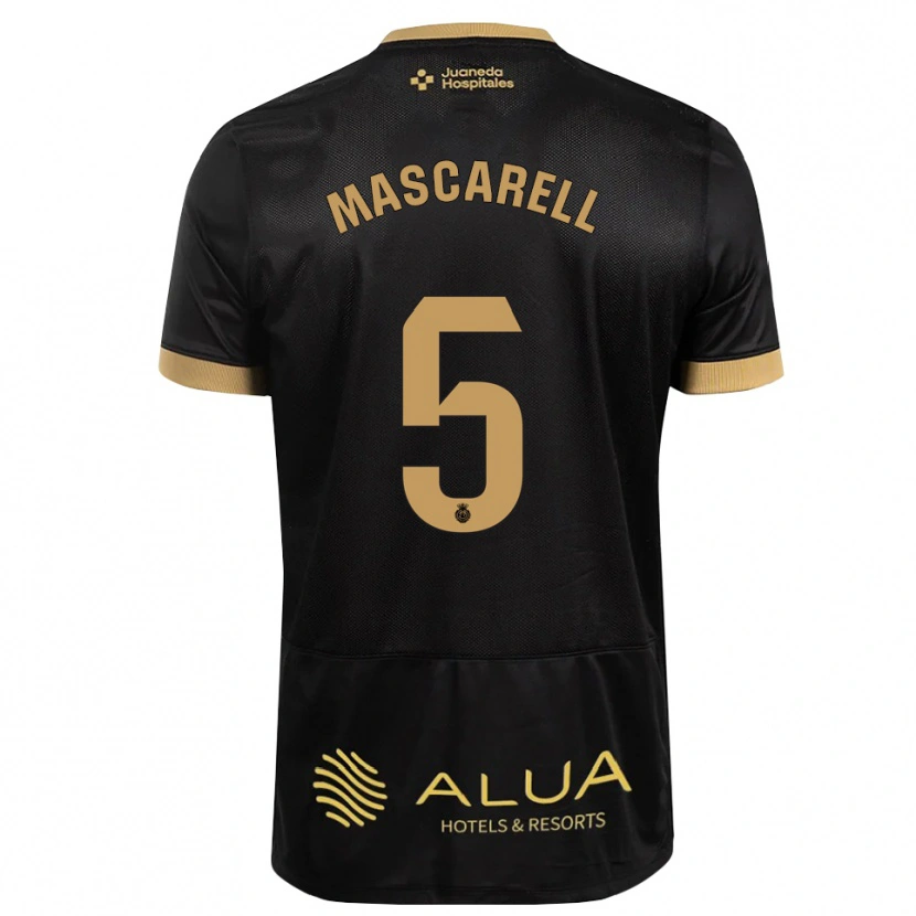 Danxen Homme Maillot Omar Mascarell #5 Noir Brun De Sable Bois De Cerf Tenues Extérieur 2026/27 T-Shirt