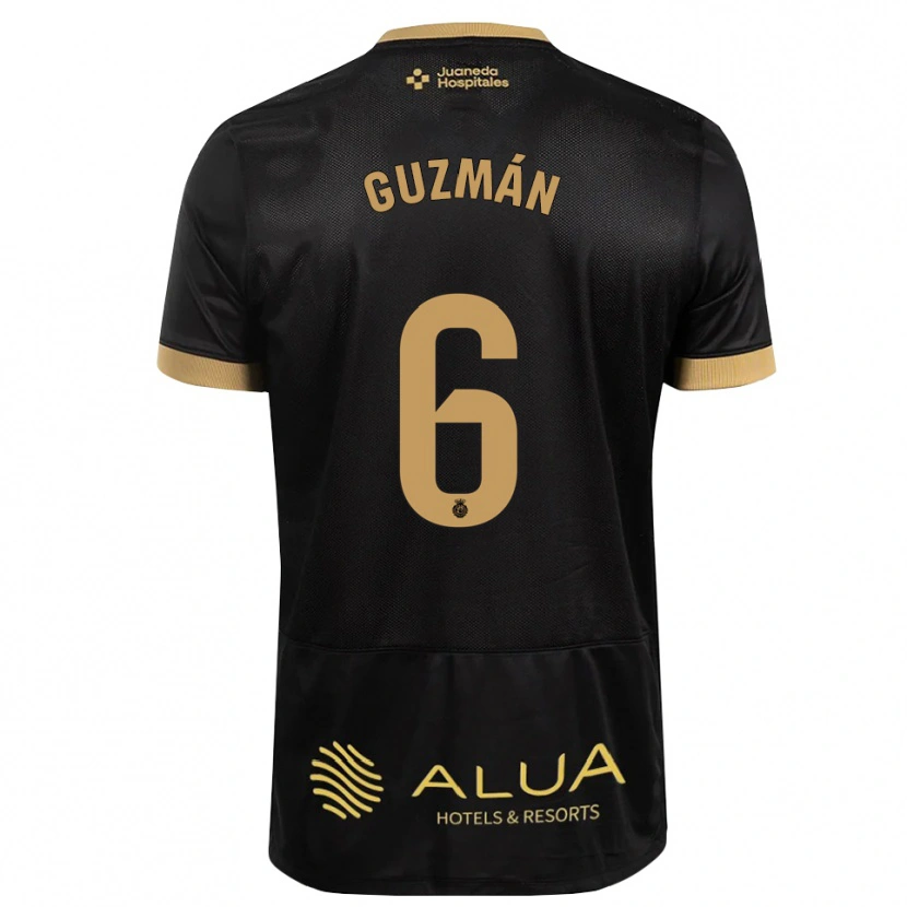 Danxen Homme Maillot Samuel Guzmán #6 Noir Brun De Sable Bois De Cerf Tenues Extérieur 2026/27 T-Shirt