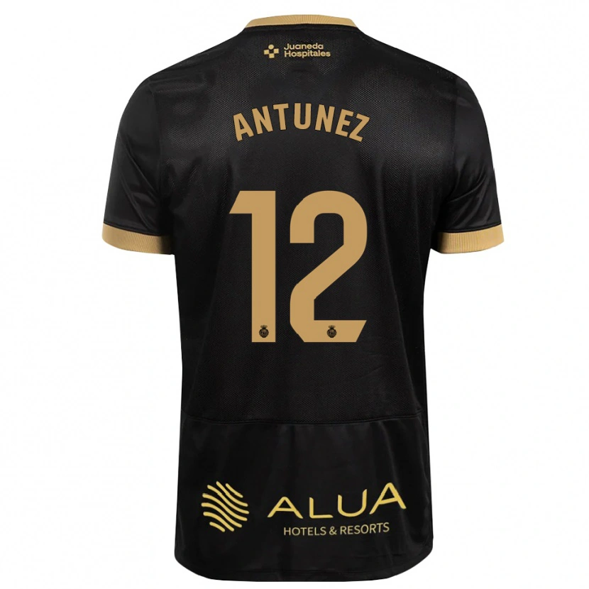 Danxen Homme Maillot Yahir Antúnez #12 Noir Brun De Sable Bois De Cerf Tenues Extérieur 2026/27 T-Shirt