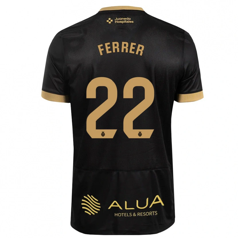 Danxen Homme Maillot David Ferrer #22 Noir Brun De Sable Bois De Cerf Tenues Extérieur 2026/27 T-Shirt