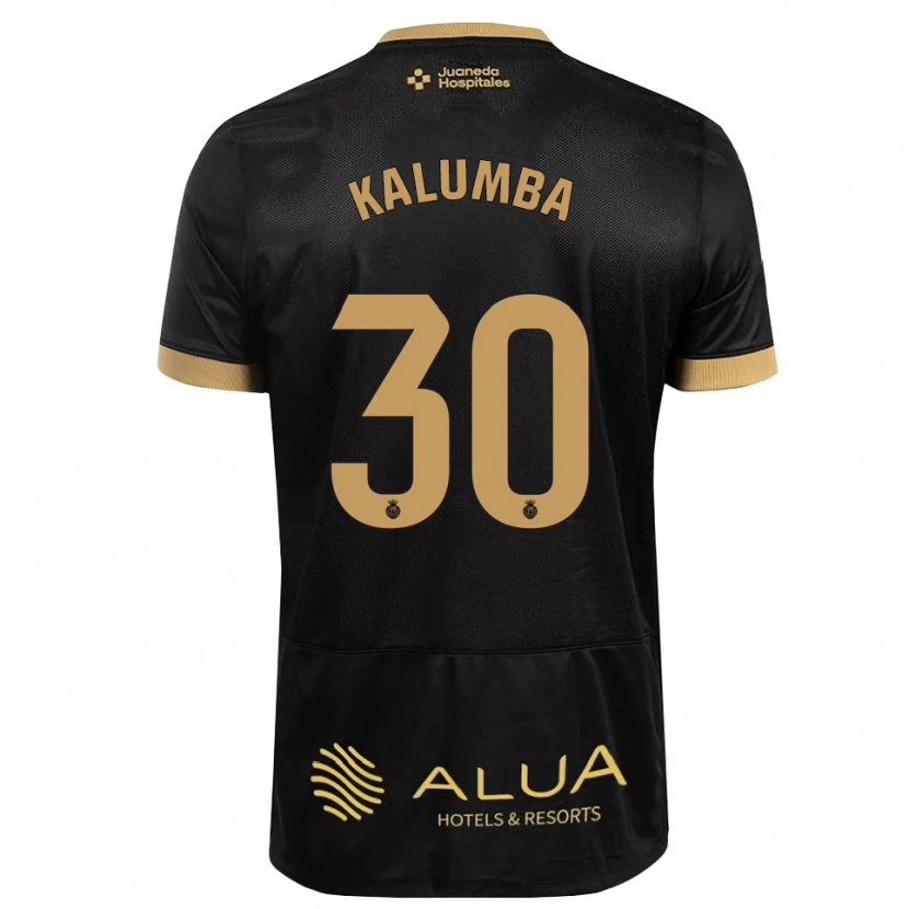 Danxen Homme Maillot Justin Kalumba #30 Noir Brun De Sable Bois De Cerf Tenues Extérieur 2026/27 T-Shirt