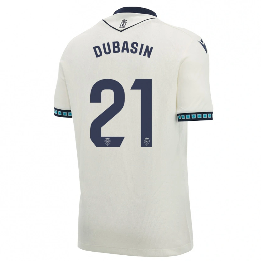 Danxen Homme Maillot Jonathan Dubasin #21 Blanc Noir Bleu Ciel Clair Tenues Extérieur 2026/27 T-Shirt