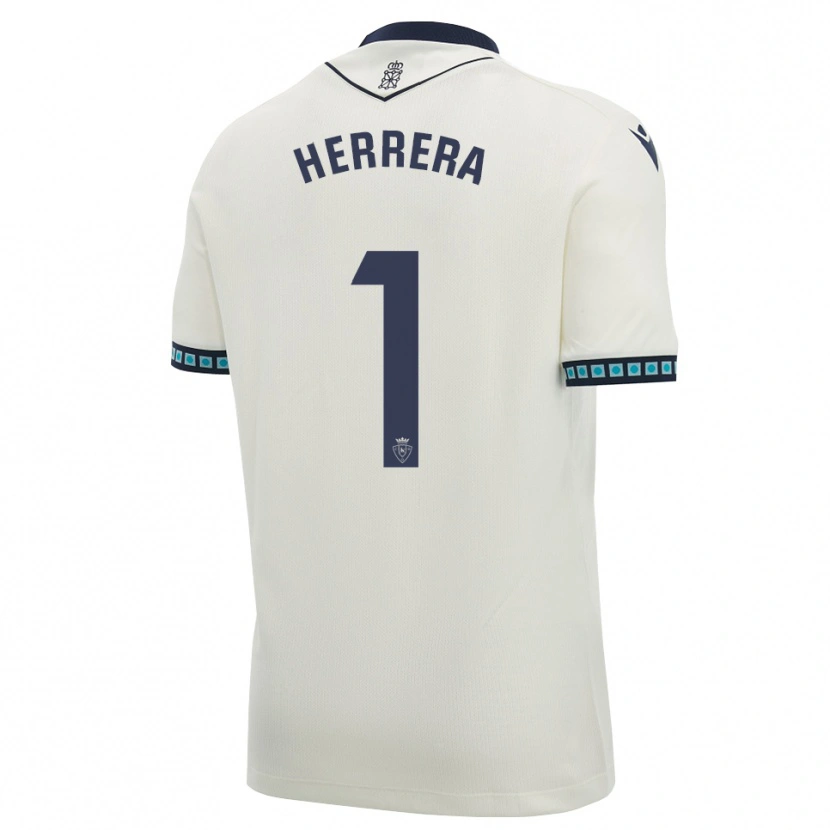 Danxen Homme Maillot Sergio Herrera #1 Blanc Noir Bleu Ciel Clair Tenues Extérieur 2026/27 T-Shirt