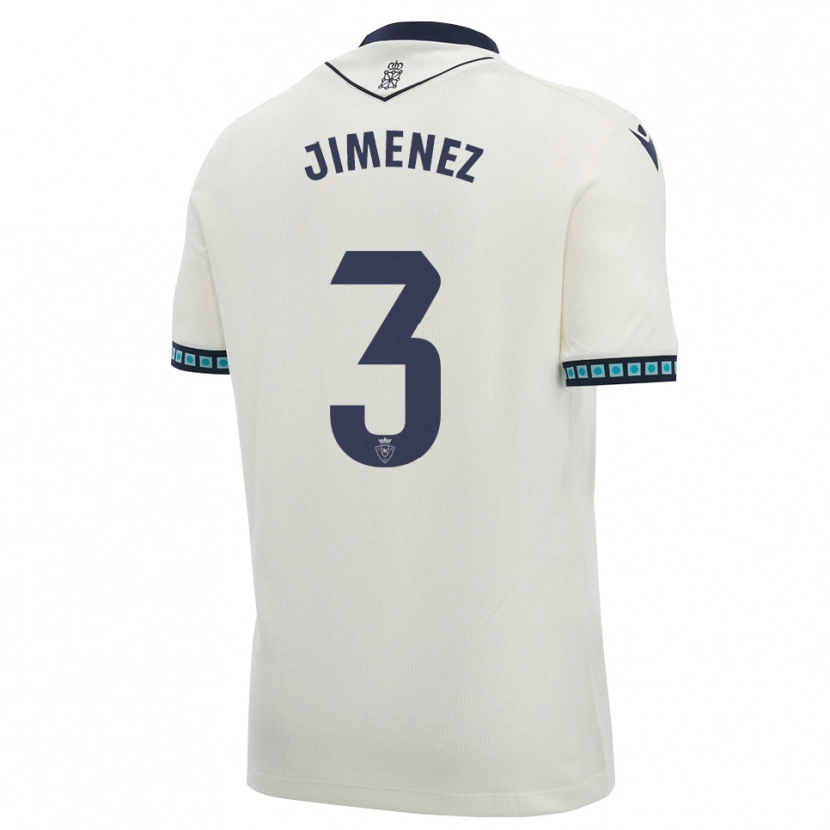 Danxen Homme Maillot Álex Jimenez #3 Blanc Noir Bleu Ciel Clair Tenues Extérieur 2026/27 T-Shirt
