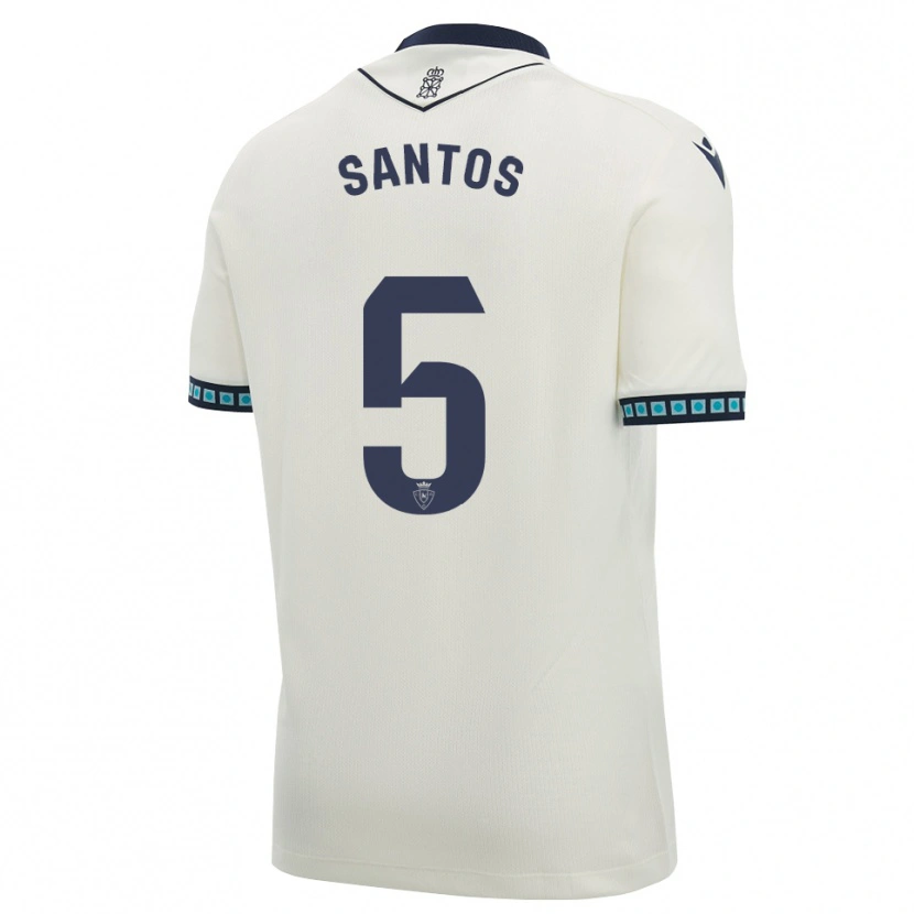 Danxen Homme Maillot Unai Santos #5 Blanc Noir Bleu Ciel Clair Tenues Extérieur 2026/27 T-Shirt