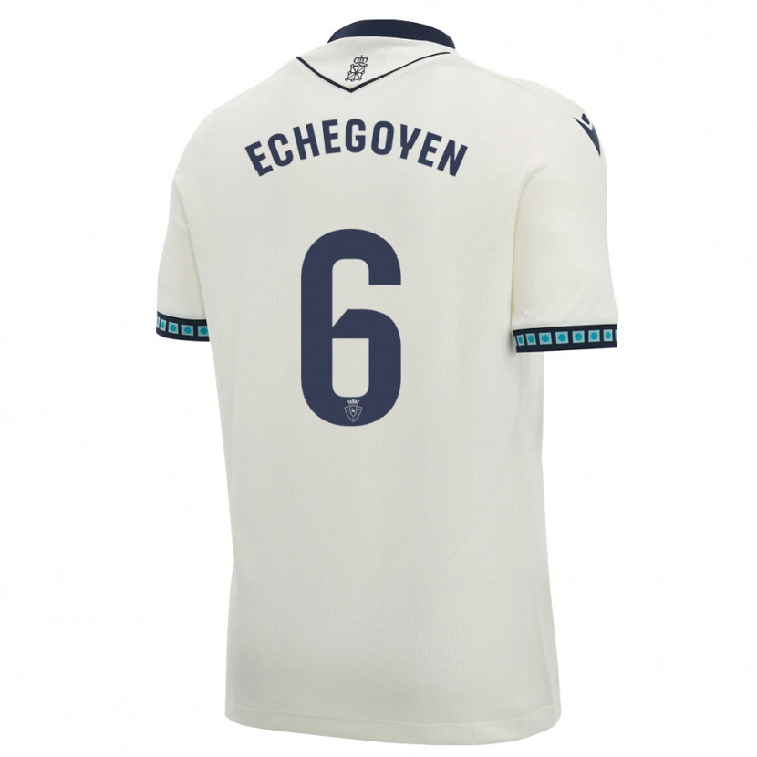 Danxen Homme Maillot Mauro Echegoyen #6 Blanc Noir Bleu Ciel Clair Tenues Extérieur 2026/27 T-Shirt