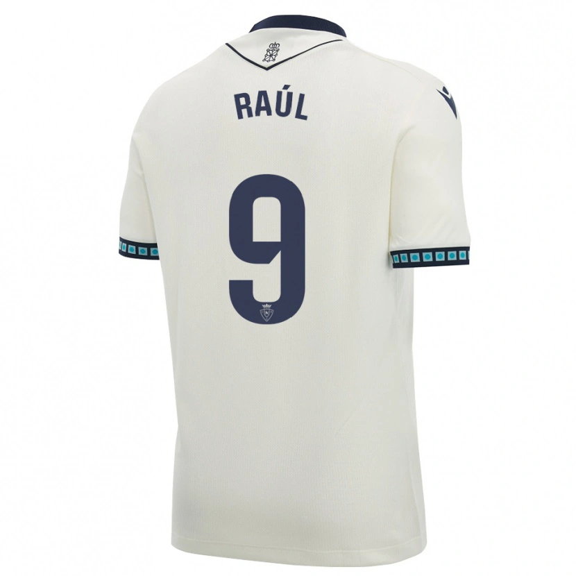 Danxen Homme Maillot Raúl García #9 Blanc Noir Bleu Ciel Clair Tenues Extérieur 2026/27 T-Shirt