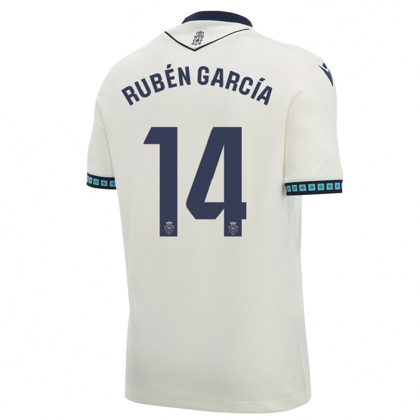 Danxen Homme Maillot Rubén García #14 Blanc Noir Bleu Ciel Clair Tenues Extérieur 2026/27 T-Shirt