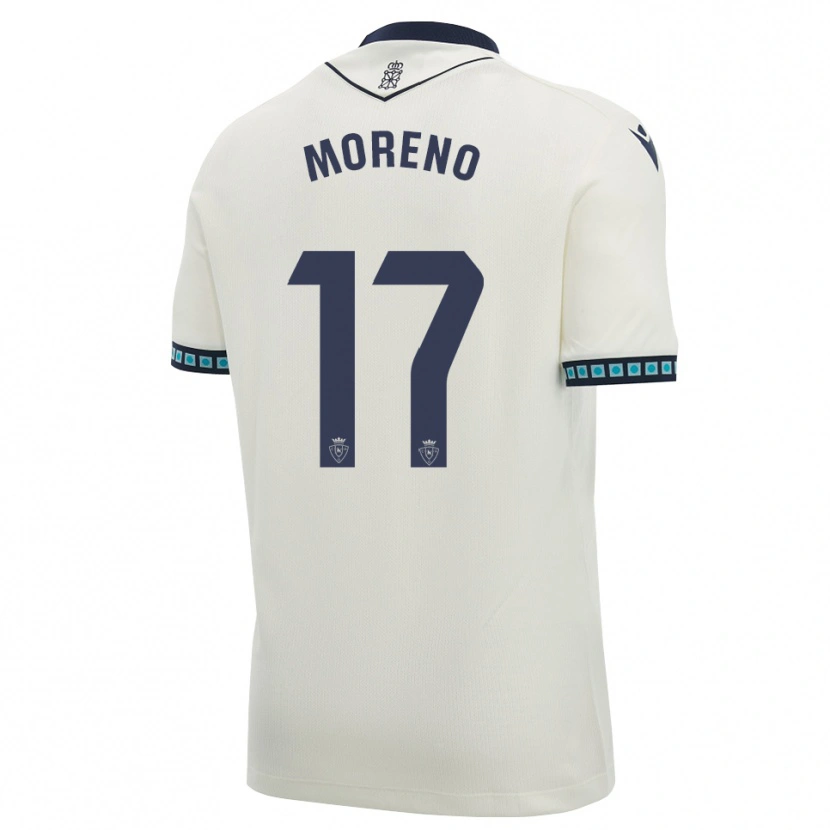 Danxen Homme Maillot Pablo Moreno #17 Blanc Noir Bleu Ciel Clair Tenues Extérieur 2026/27 T-Shirt