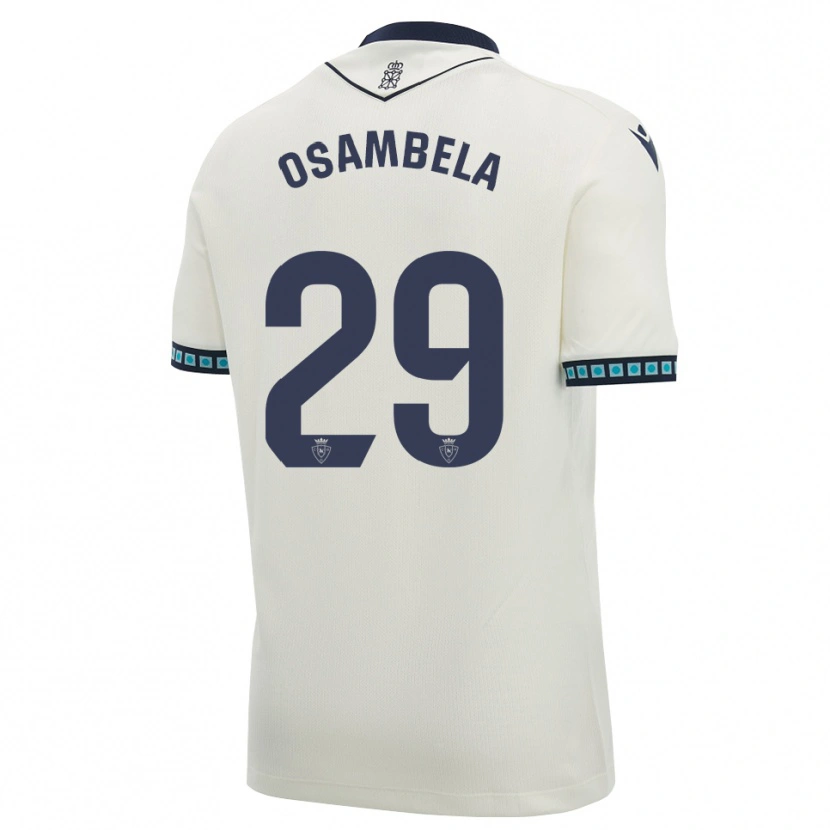 Danxen Homme Maillot Asier Osambela #29 Blanc Noir Bleu Ciel Clair Tenues Extérieur 2026/27 T-Shirt