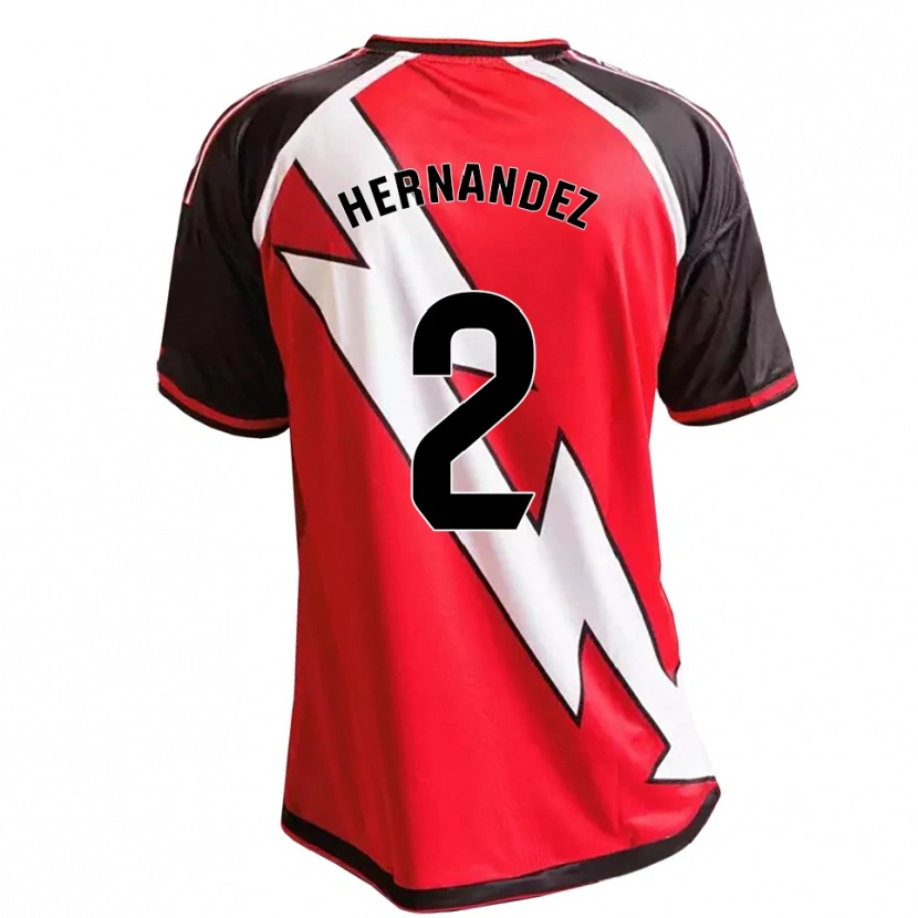 Danxen Homme Maillot Marco Hernández #2 Rouge Noir Blanc Tenues Extérieur 2026/27 T-Shirt