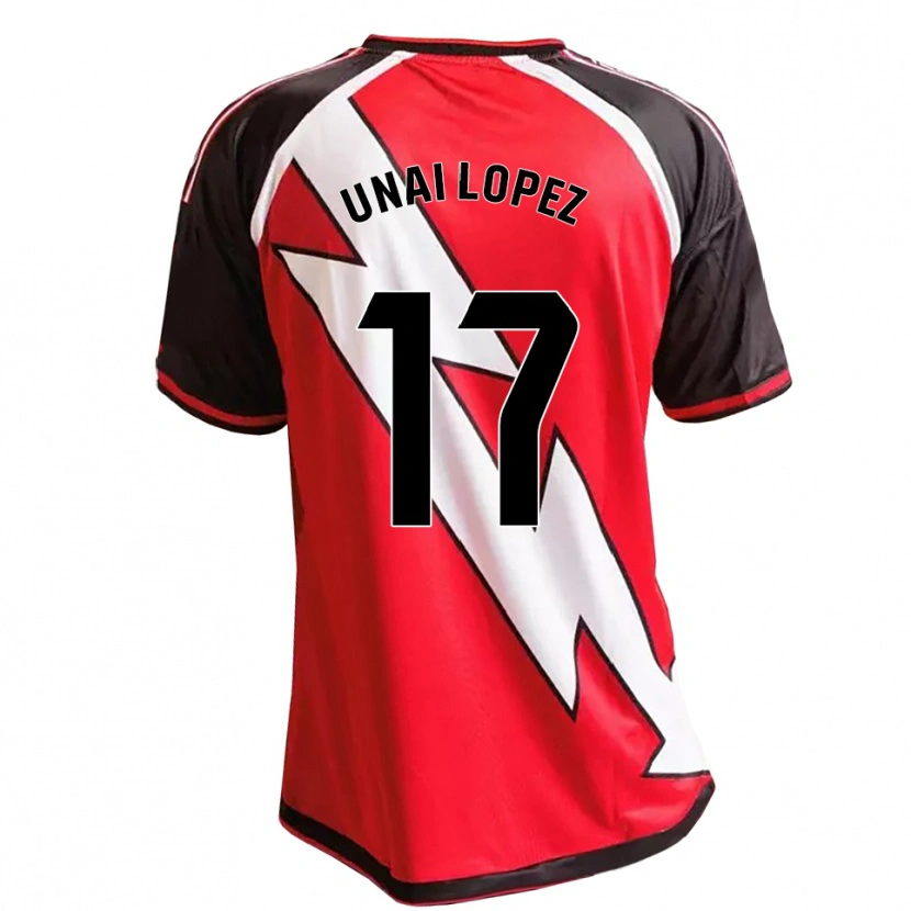 Danxen Homme Maillot Unai López #17 Rouge Noir Blanc Tenues Extérieur 2026/27 T-Shirt