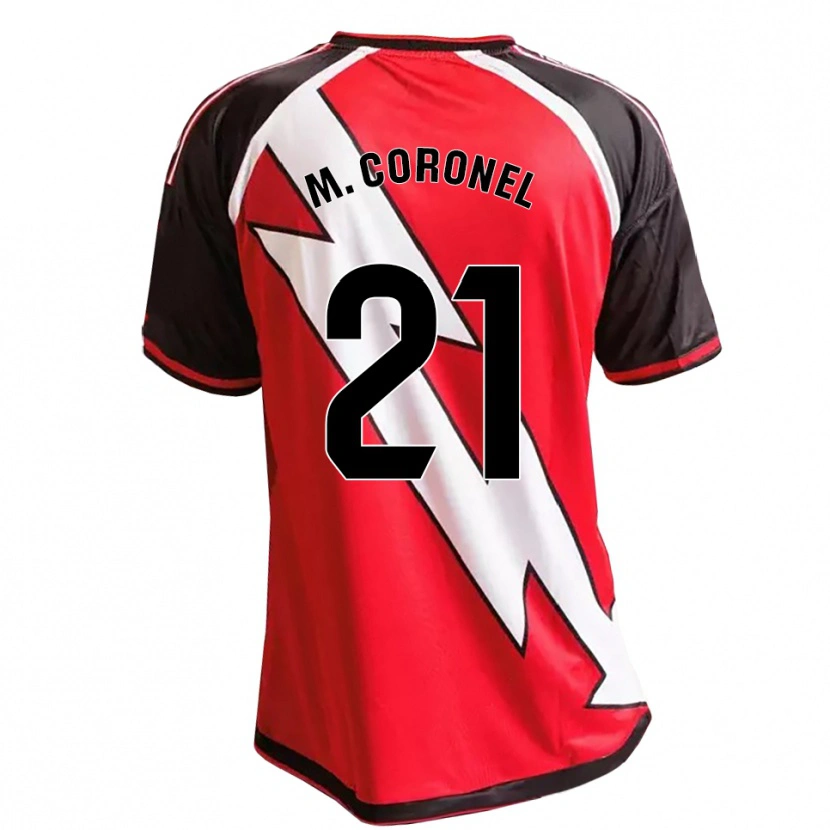 Danxen Homme Maillot Mariela Del Carmen Coronel #21 Rouge Noir Blanc Tenues Extérieur 2026/27 T-Shirt