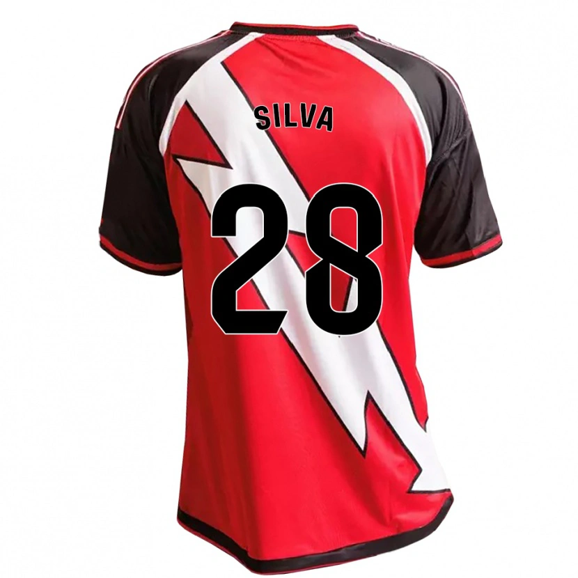 Danxen Homme Maillot Santiago Silva #28 Rouge Noir Blanc Tenues Extérieur 2026/27 T-Shirt