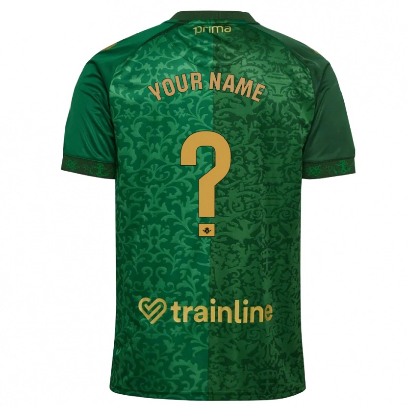 Danxen Homme Maillot Votre Nom #0 Vert Forêt Doré Foncé Tenues Extérieur 2026/27 T-Shirt