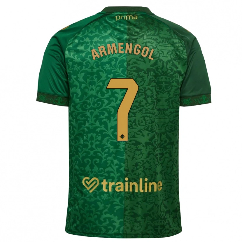 Danxen Homme Maillot Carla Armengol Joaniquet #7 Vert Forêt Doré Foncé Tenues Extérieur 2026/27 T-Shirt