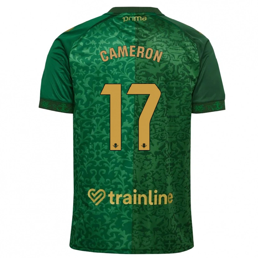 Danxen Homme Maillot Tiffany Cameron #17 Vert Forêt Doré Foncé Tenues Extérieur 2026/27 T-Shirt