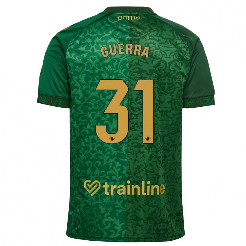 Danxen Homme Maillot Ana Guerra Morcillo #31 Vert Forêt Doré Foncé Tenues Extérieur 2026/27 T-Shirt
