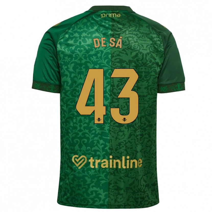 Danxen Homme Maillot Rubén De Sá #43 Vert Forêt Doré Foncé Tenues Extérieur 2026/27 T-Shirt