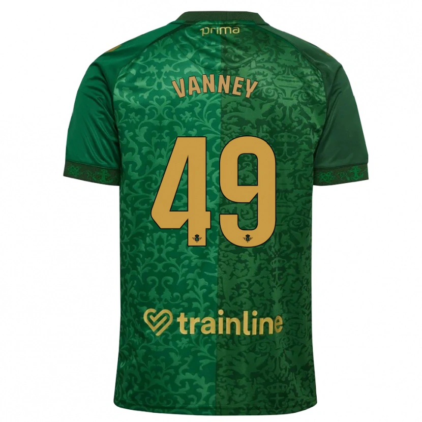 Danxen Homme Maillot Dylan Vanney #49 Vert Forêt Doré Foncé Tenues Extérieur 2026/27 T-Shirt