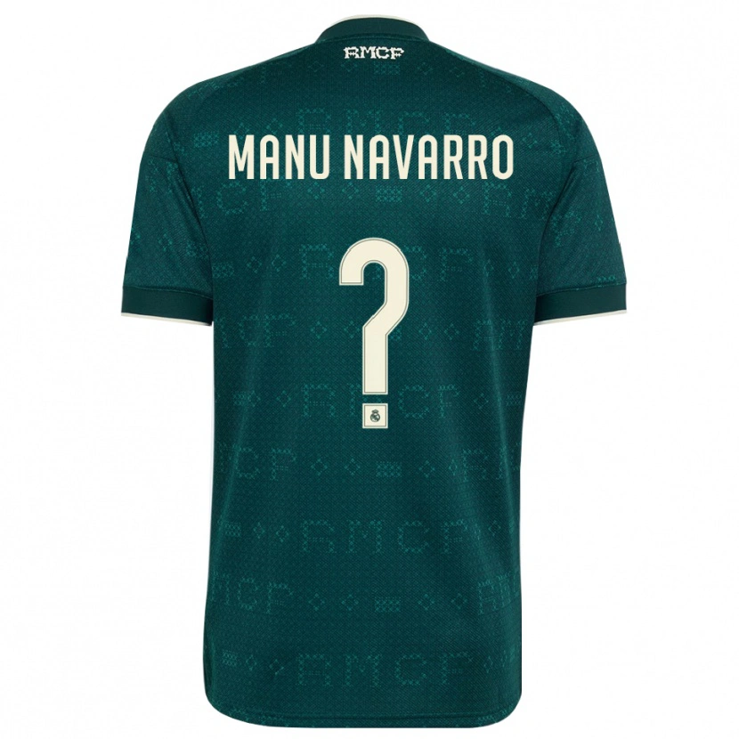 Danxen Homme Maillot Manu Navarro #0 Gris Ardoise Foncé Blanc Tenues Extérieur 2026/27 T-Shirt