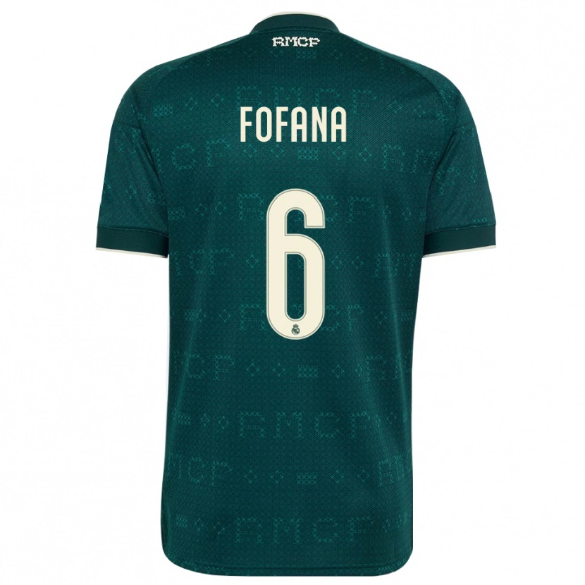 Danxen Homme Maillot Cherif Fofana #6 Gris Ardoise Foncé Blanc Tenues Extérieur 2026/27 T-Shirt