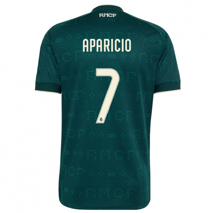 Danxen Homme Maillot Esteban Aparicio #7 Gris Ardoise Foncé Blanc Tenues Extérieur 2026/27 T-Shirt