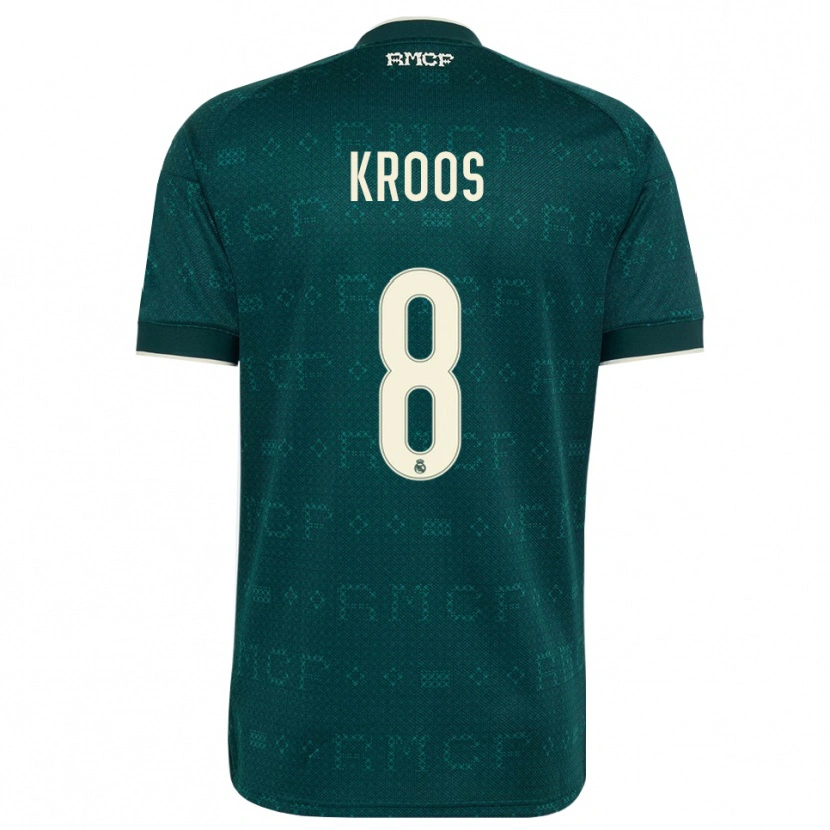 Danxen Homme Maillot Toni Kroos #8 Gris Ardoise Foncé Blanc Tenues Extérieur 2026/27 T-Shirt