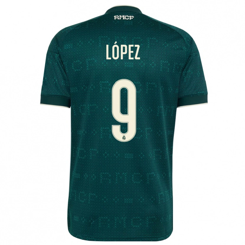 Danxen Homme Maillot Mikel López #9 Gris Ardoise Foncé Blanc Tenues Extérieur 2026/27 T-Shirt