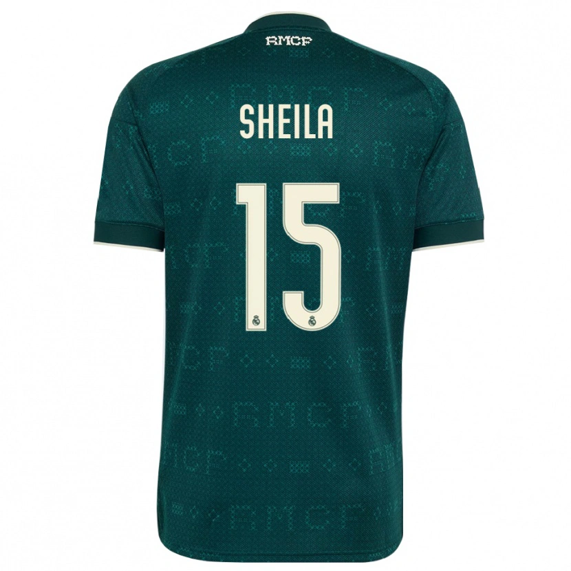 Danxen Homme Maillot Sheila García #15 Gris Ardoise Foncé Blanc Tenues Extérieur 2026/27 T-Shirt