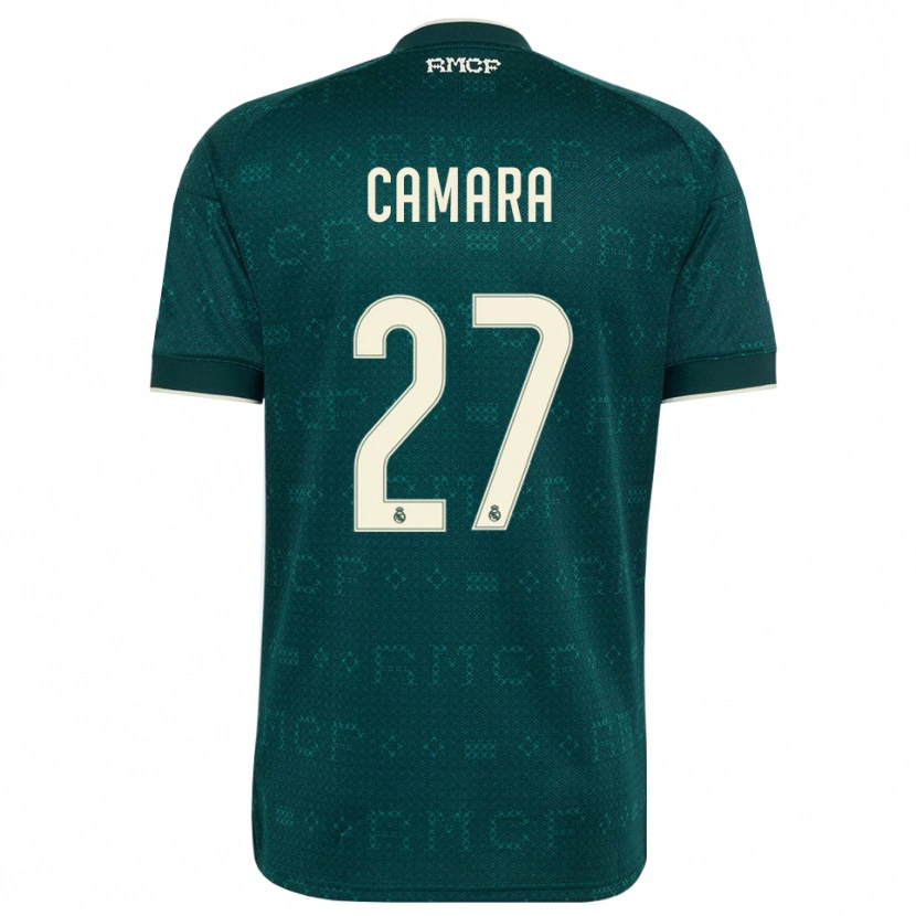Danxen Homme Maillot Kalifa Camara #27 Gris Ardoise Foncé Blanc Tenues Extérieur 2026/27 T-Shirt