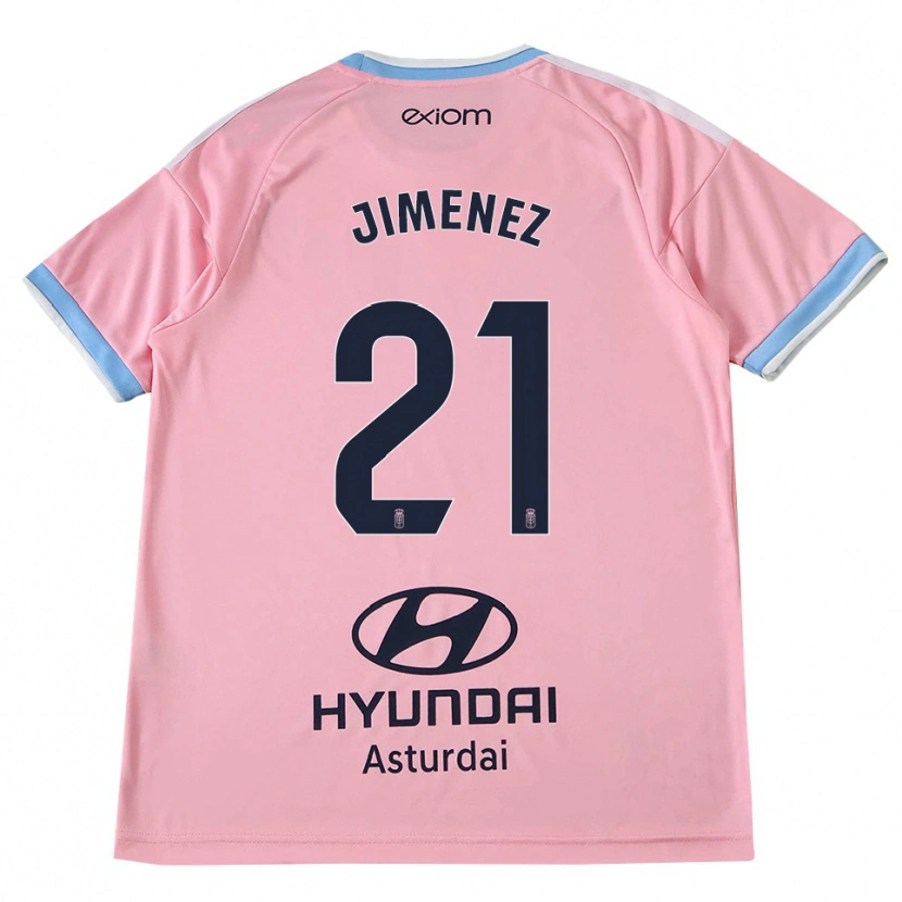 Danxen Homme Maillot David Jiménez #21 Bleu Barbeau Rose Tenues Extérieur 2026/27 T-Shirt
