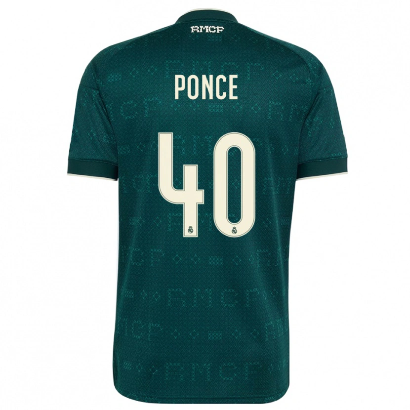 Danxen Homme Maillot Guille Ponce #40 Gris Ardoise Foncé Blanc Tenues Extérieur 2026/27 T-Shirt