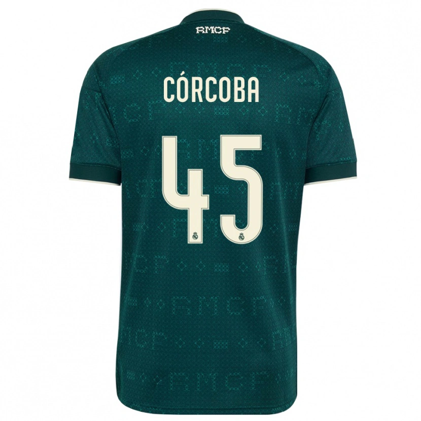 Danxen Homme Maillot Andrés Córcoba #45 Gris Ardoise Foncé Blanc Tenues Extérieur 2026/27 T-Shirt