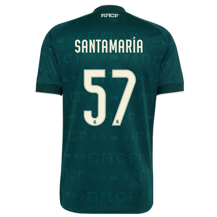 Danxen Homme Maillot Fran Santamaría #57 Gris Ardoise Foncé Blanc Tenues Extérieur 2026/27 T-Shirt