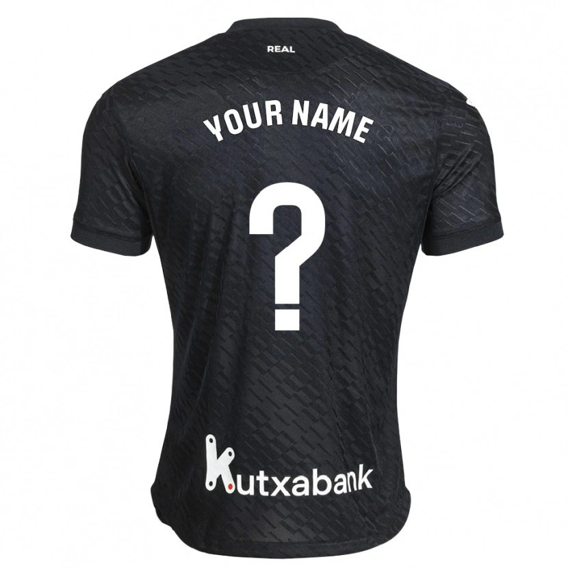 Danxen Homme Maillot Votre Nom #0 Noir Blanc Tenues Extérieur 2026/27 T-Shirt