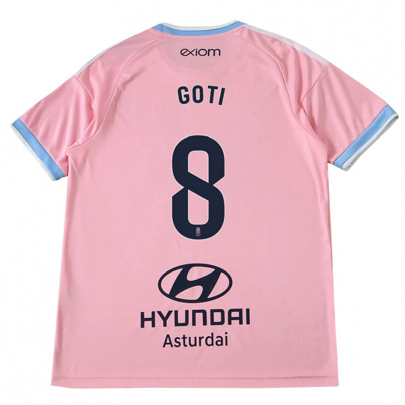 Danxen Homme Maillot Mikel Goti #8 Bleu Barbeau Rose Tenues Extérieur 2026/27 T-Shirt