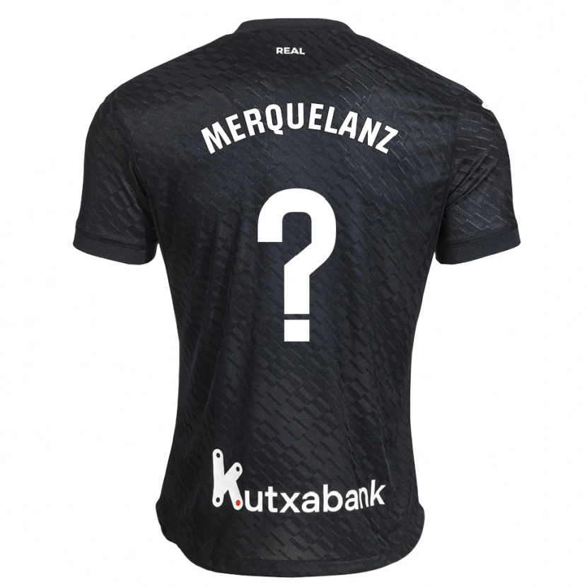 Danxen Homme Maillot Martin Merquelanz #0 Noir Blanc Tenues Extérieur 2026/27 T-Shirt
