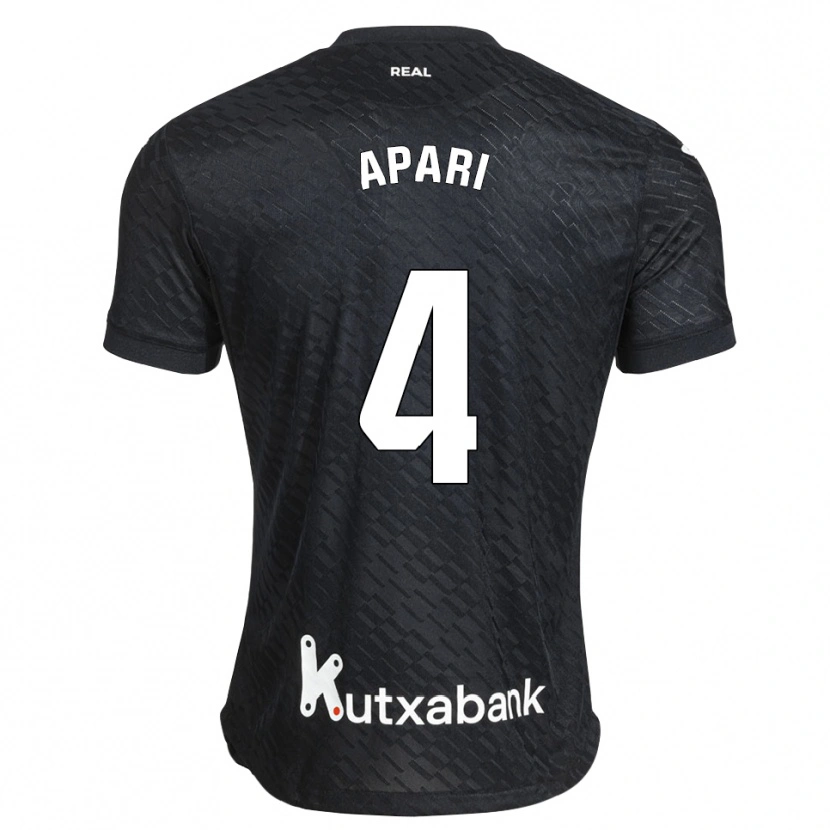 Danxen Homme Maillot Nahia Aparicio Jaular #4 Noir Blanc Tenues Extérieur 2026/27 T-Shirt
