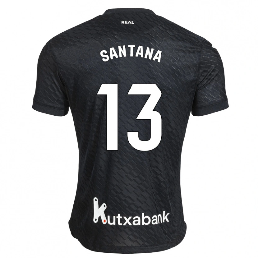Danxen Homme Maillot Olatz Santana #13 Noir Blanc Tenues Extérieur 2026/27 T-Shirt