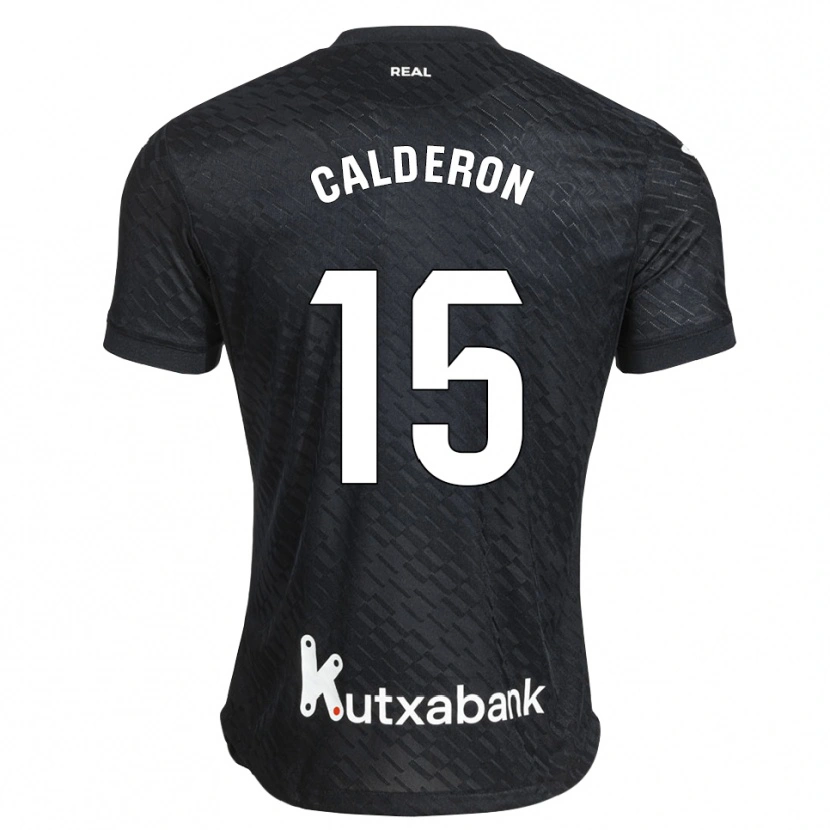 Danxen Homme Maillot Iker Calderon #15 Noir Blanc Tenues Extérieur 2026/27 T-Shirt