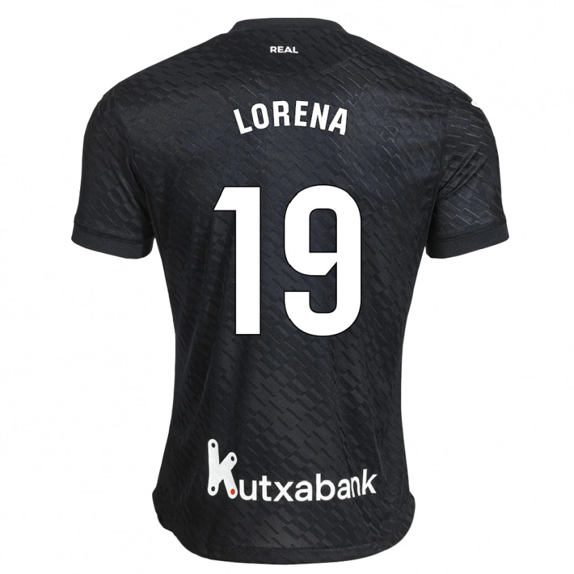 Danxen Homme Maillot Lorena Navarro Domínguez #19 Noir Blanc Tenues Extérieur 2026/27 T-Shirt