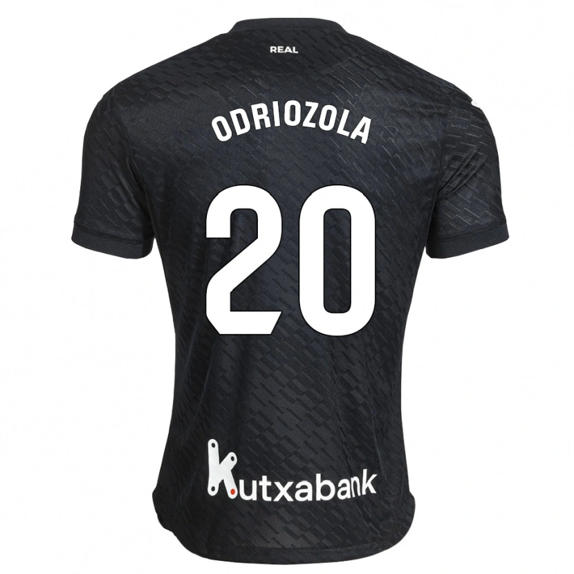 Danxen Homme Maillot Álvaro Odriozola #20 Noir Blanc Tenues Extérieur 2026/27 T-Shirt