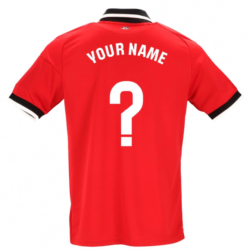 Danxen Homme Maillot Votre Nom #0 Noir Blanc Rouge Tenues Extérieur 2026/27 T-Shirt